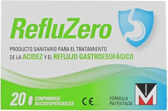 Menarini RefluZero Special Food Supplement 20 chewable tabs