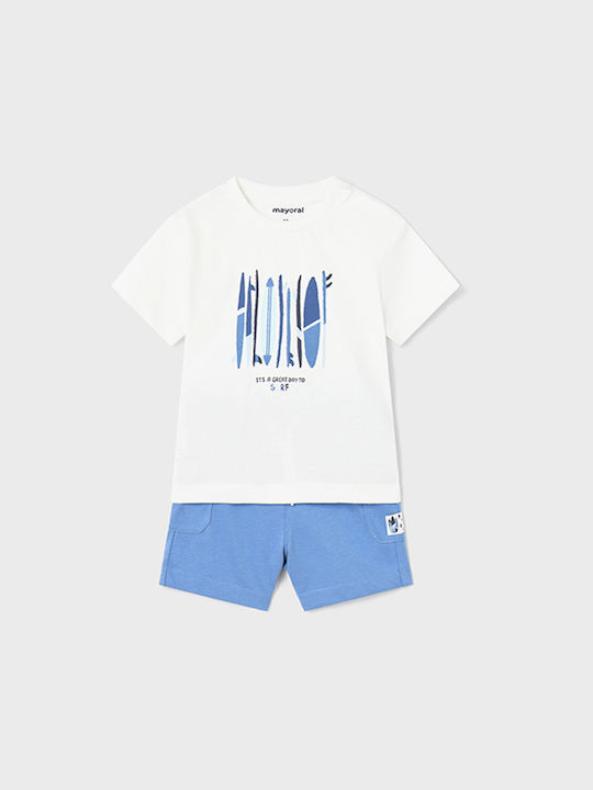 Mayoral Kids Set with Shorts Summer 2pcs Light Blue