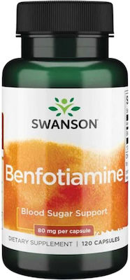 Swanson Benfotiamine Vitamin 80mg 120 Mützen