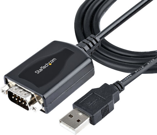 StarTech COM Port Retention Cable RS232 9-pin male to USB-A 0.9m 1pcs