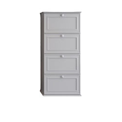 Martin Stella Wall Hung Cabinet Matte Lacquer Bathroom Column Cabinet L35xD32xH160cm Gray