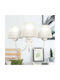 Megapap Ovana Pendant Light Beige with Socket E27 45x45x50cm