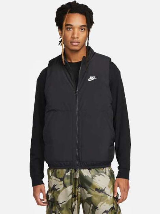 Nike Therma-FIT Αθλητικό Μπουφάν Μαύρο