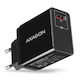 Axagon Încărcător Fără Cablu cu Port USB-A Quick Charge 3.0 Negruς (ACU-QC19)