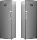 Beko Home Appliances Set RSNE 445 E33X INOX + RFNE 312E43 XN