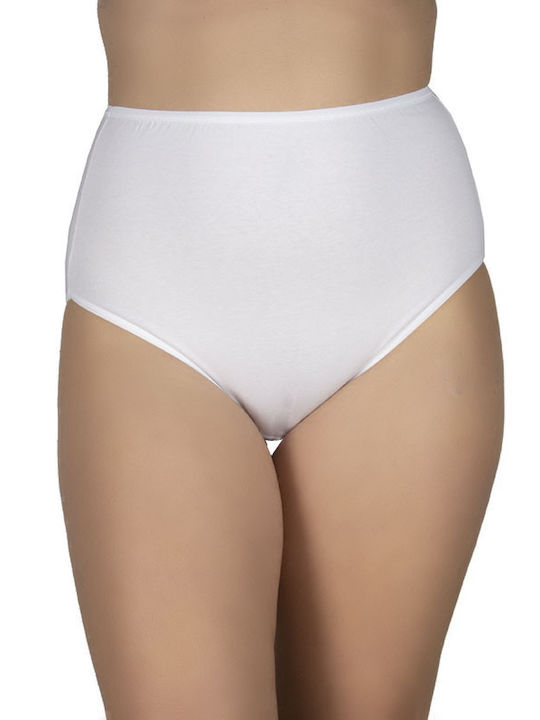 A.A UNDERWEAR Cotton High-waisted Women's Slip White