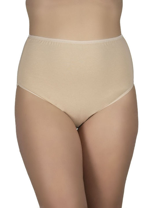 A.A UNDERWEAR Cotton High-waisted Women's Slip Beige