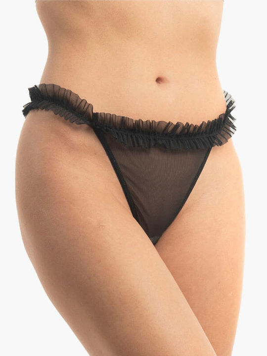 A.A Damen-Slips 2er Pack mit Spitze Schwarz A.A Damen-Slips 2er Pack mit Spitze Schwarz