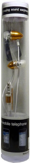 M102 In-Ear Freihändig Kopfhörer mit Stecker 3.5mm Gold