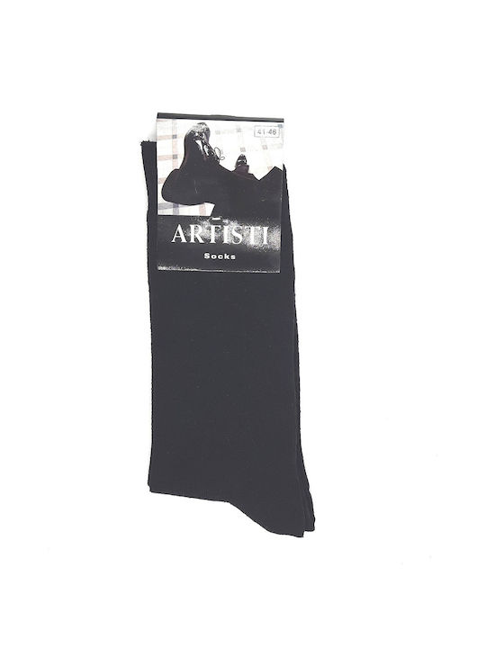 ARTISTI men's sock cotton monochrome black