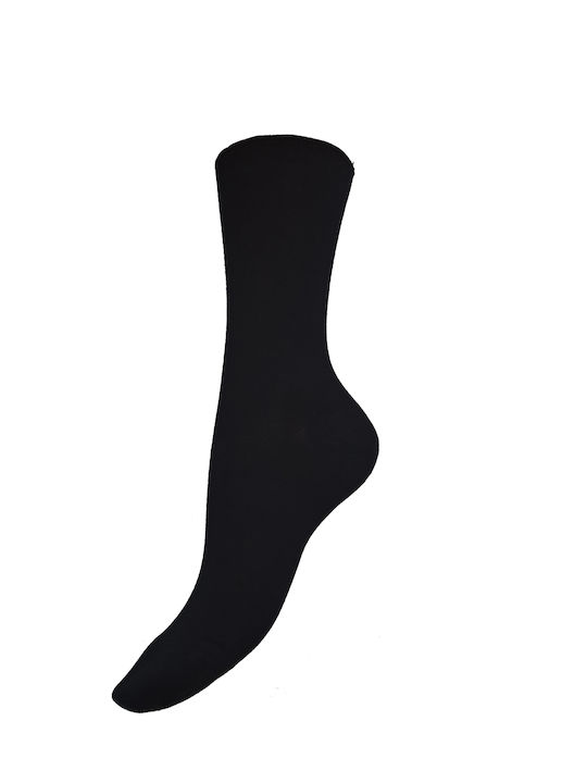 PRO Pro women's modal high sock in black color 28600-BLACK - BLACK