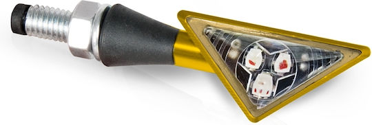 Barracuda Blitzlicht Motorrad Goldene LED 2Stück