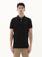 Men's Short Sleeve Polo T-shirt Black