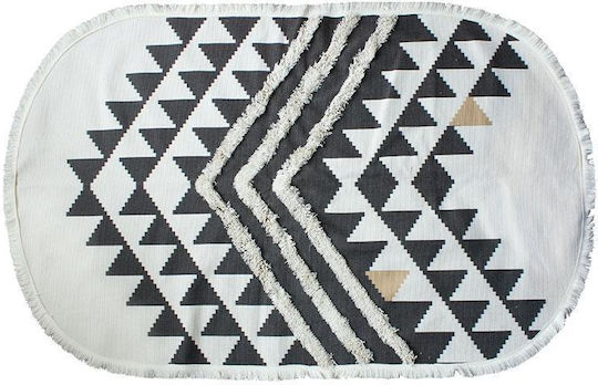 Fylliana 733 Teppich Rechteckig Synthetisch,Polyester/Cotton/Leather Black / Beige
