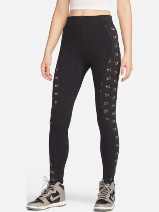 Dri-FIT Training Γυναικείο Μακρύ Κολάν Ψηλόμεσο Μαύρο