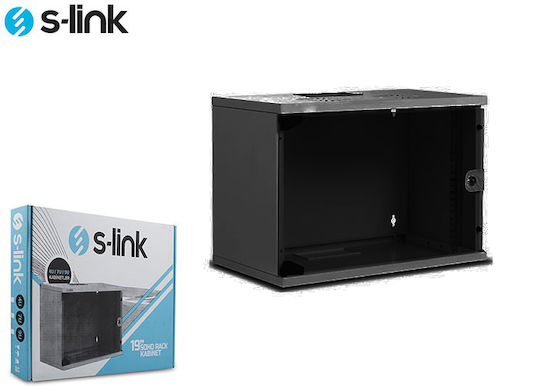 S-Link Soho 34386 Επιτοίχια Καμπίνα Rack 7U 53x40x34.8cm Μαύρο