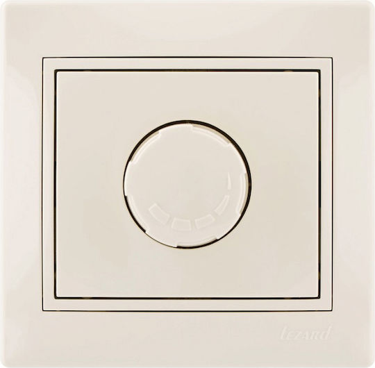 Lezard Dimmerschalter LED Rotierend 250W in Beige Farbe