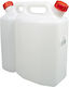 Deura Fuel Can Double Position Plastic 5L White