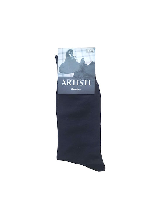 ARTISTI men's sock cotton monochrome blue