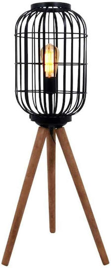 Fylliana Cresset Floor Lamp H90xW40cm. with Socket for Bulb E27 Black