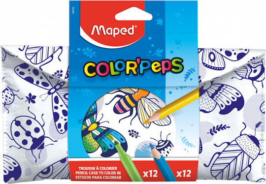 Maped Color Peps Σετ Ζωγραφικής σε Βαλιτσάκι 12τμχ