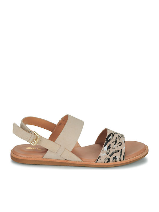 Clarks Karsea Leather Women's Flat Sandals in B...