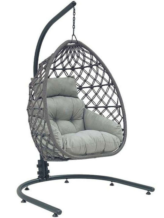 Reena Nest Swing with Stand and Pillow Rattan G...