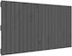 vidaXL Табла За Легло Дървено Сиво 127.5x60см