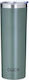 Click Glas Thermosflasche Rostfreier Stahl 450ml Dark Green mit Mundstück