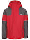Kinder Freizeitjacke Lang mit Kapuze Rot