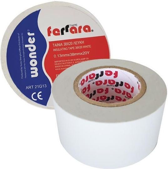 Insulation Tape 38mm x 20m Wonder White