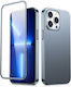 Joyroom JR-BP928 360 Full Cover Σιλικόνης 0.76mm Σετ με Τζαμάκι Tarnish (iPhone 13 Pro Max)