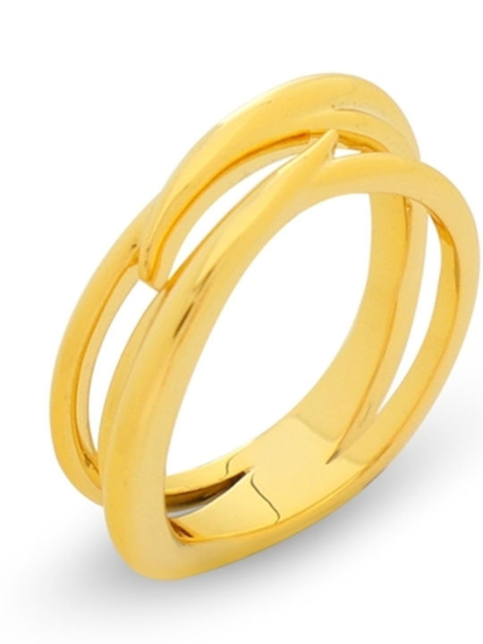 Folli Follie The Chain Addiction Femeie Inel Verighetă Placat cu aur