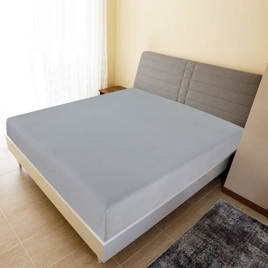 vidaXL Bettlaken für Einzelbett mit Gummiband 100x200cm. Gray