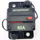Osculati Waterproof Boat Thermal Fuse 60A Waterproof Circuit Breaker with Thermal Safety