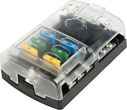 Osculati Boat Fuse Box 6 Fuses with Transparent Cover