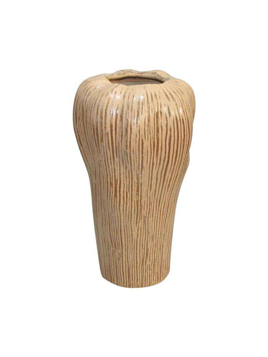 Fylliana Vază Decorativă Ceramică Maro 17.3x17x32.2cm 1buc