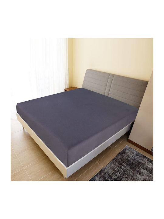 vidaXL Sheet for Single Bed with Elastic 100x200cm. Charcoal 2τμχ