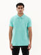 231.EM35.69GD Polo Short Sleeve Blouse Turquoise