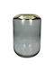 JK Home Decoration Διακοσμητικό Βάζο Glas Gold 16x16x25cm 1Stück
