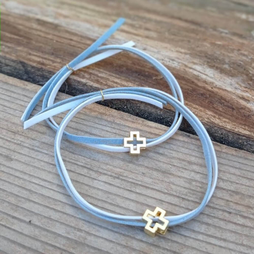 Baby Bloom Christening Charm Bracelet Blue 50pcs M21.45 Skroutz.cy