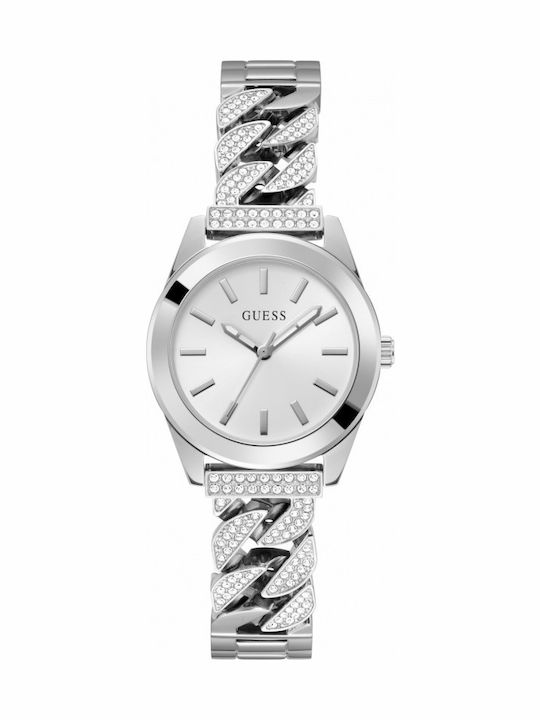 Guess Ρολόι Μπαταρίας με Μεταλλικό Μπρασελέ Guess Ρολόι Μπαταρίας με Μεταλλικό Μπρασελέ