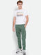 FBM007-00202 Pantaloni cu Croială Normală Verde