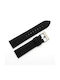 Diloy Straps Leather Strap Black 24mm