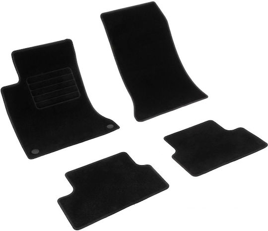 Rigum Set of Front and Rear Mats 4pcs for Mercedes-Benz A Class / B Class / CLA Class Black