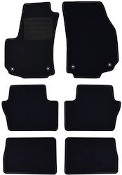 Rigum Set of Front and Rear Mats 6pcs from Carpet for Opel Zafira Black