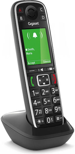 Gigaset E720 HX Cordless Phone with Greek Menu Black