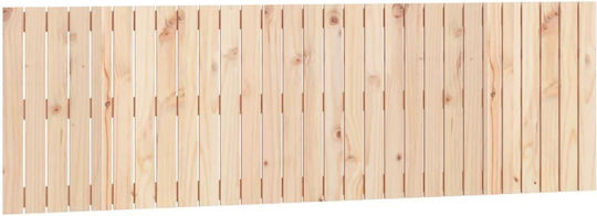 vidaXL Табла За Легло Дървено Бежово 185x60см