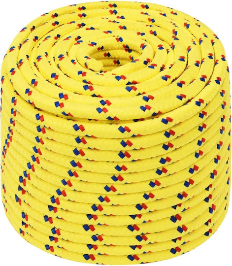 vidaXL Rope Knitted 12mm Yellow