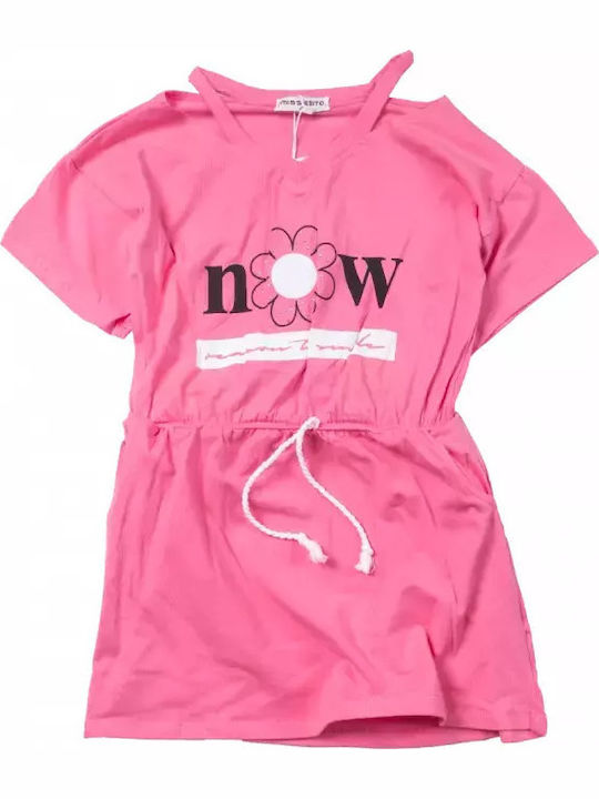 Kinderkleid Kurzärmelig Fuchsie